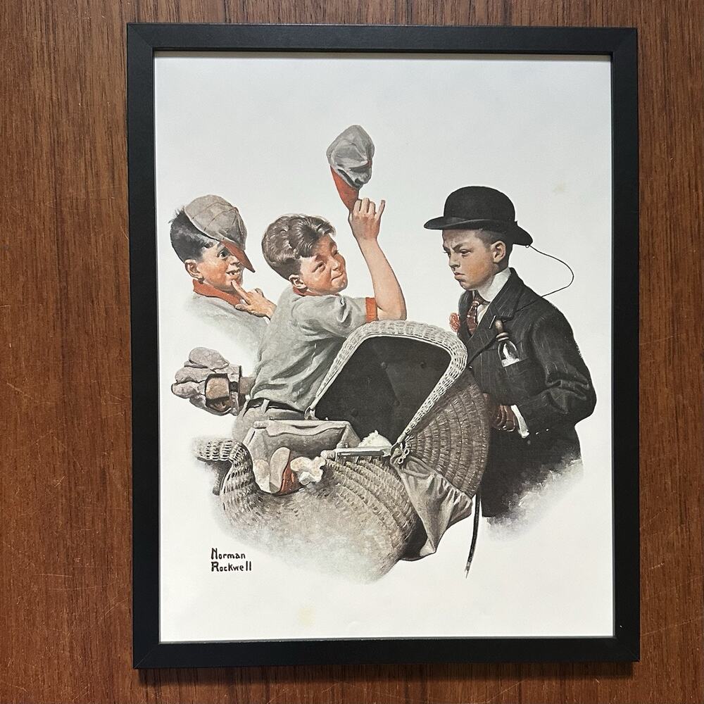 NORMAN ROCKWELL 'Home Duty' Framed Print 11x14